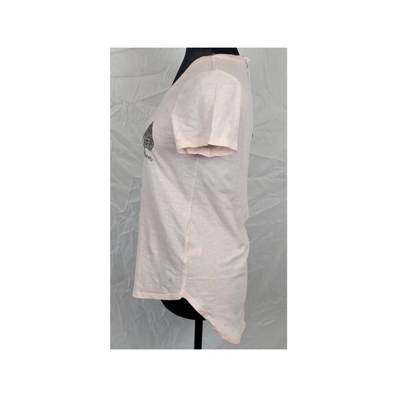 LC Lauren Conrad Pink Short Sleeve Shirt Women's XS - Picture 4 of 4